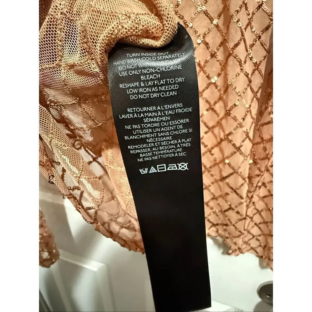 Pilcro Anthropologie turtleneck sequin top Small